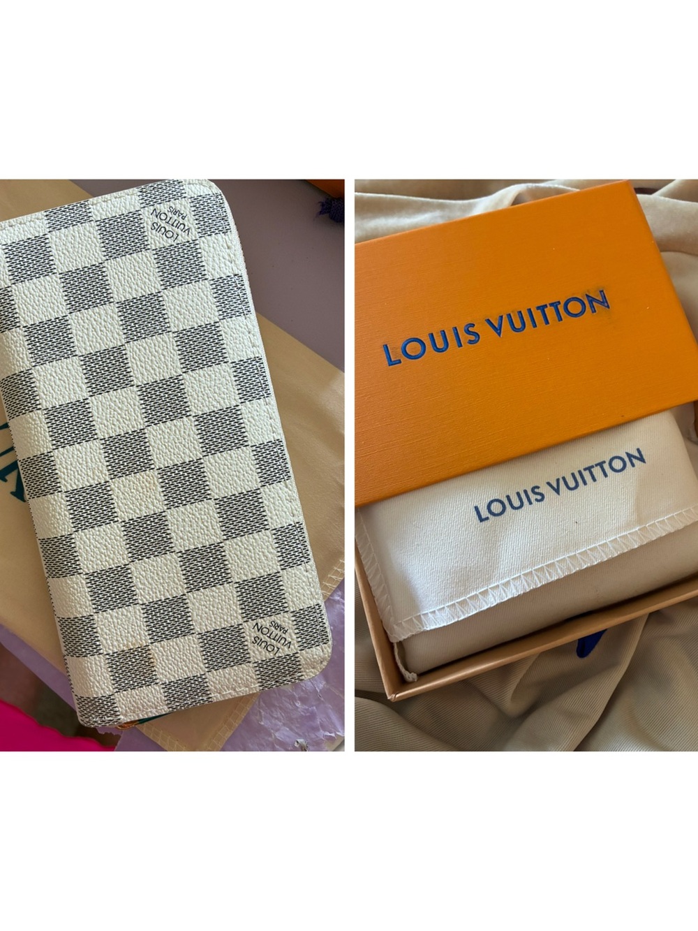 Louis Vuitton Damier Azur Zip Wallet